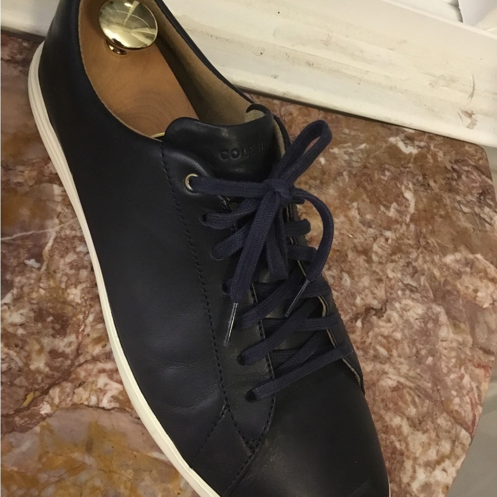 Cole Haan Men's Navy Leather Sneakers